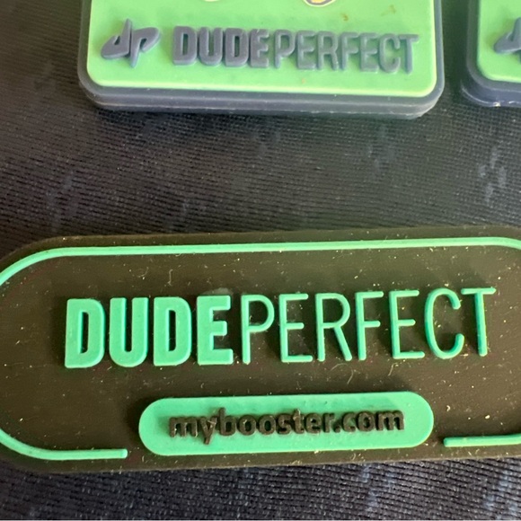 Dude Perfect MyBooster.com Keychain Bag Clip Vinyl Fundraiser Logo Lot Of 5 - Picture 5 of 10